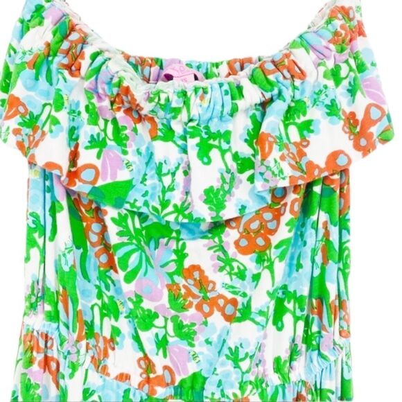 Lilly Pulitzer Mini Bee in Your Bonnet Flor Multi Ruffle Dress XS - Picture 4 of 5